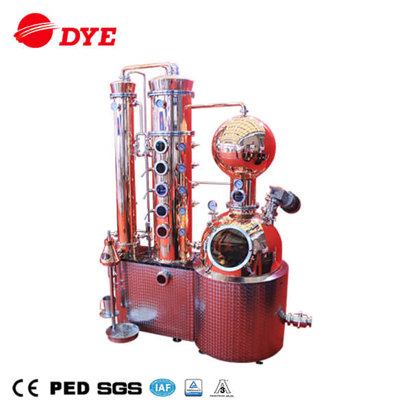 DYE-I-250литровое высококачественное медное дистилляционное оборудование для виски, бренди, джина 