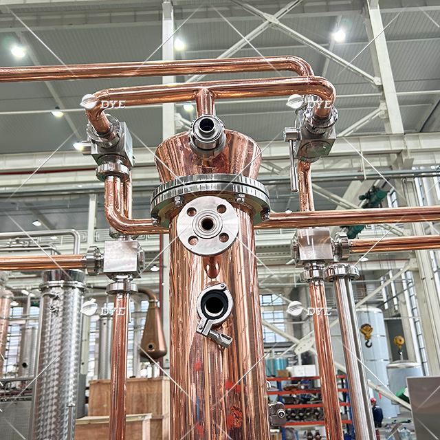 DYE 100L Double Pot Still Виски Медное дистилляционное оборудование Многофункциональный маленький перегонный куб