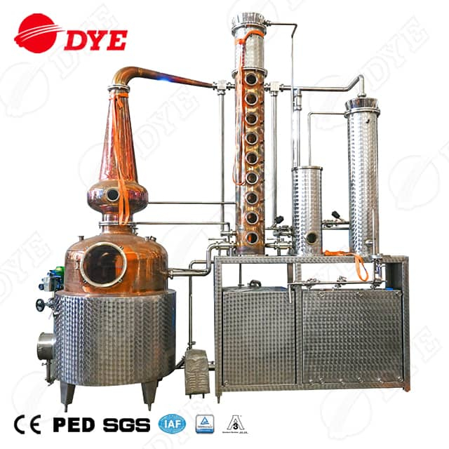 1000л перегонный куб для джина, оборудование для дистилляции виски, дистиллятор для бренди, завод по производству рома для продажи 