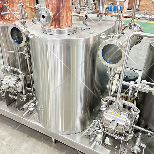 DYE 100L Double Pot Still Виски Медное дистилляционное оборудование Многофункциональный маленький перегонный куб