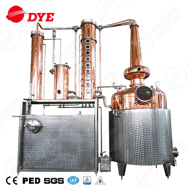1000L Медная +Оборудование из нержавеющей стали Многофункциональная дистилляция колонка виски.