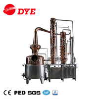 DYE ликеро-водочный завод 500 л медный перегонный куб оборудование для перегонки водки завод по производству этанола