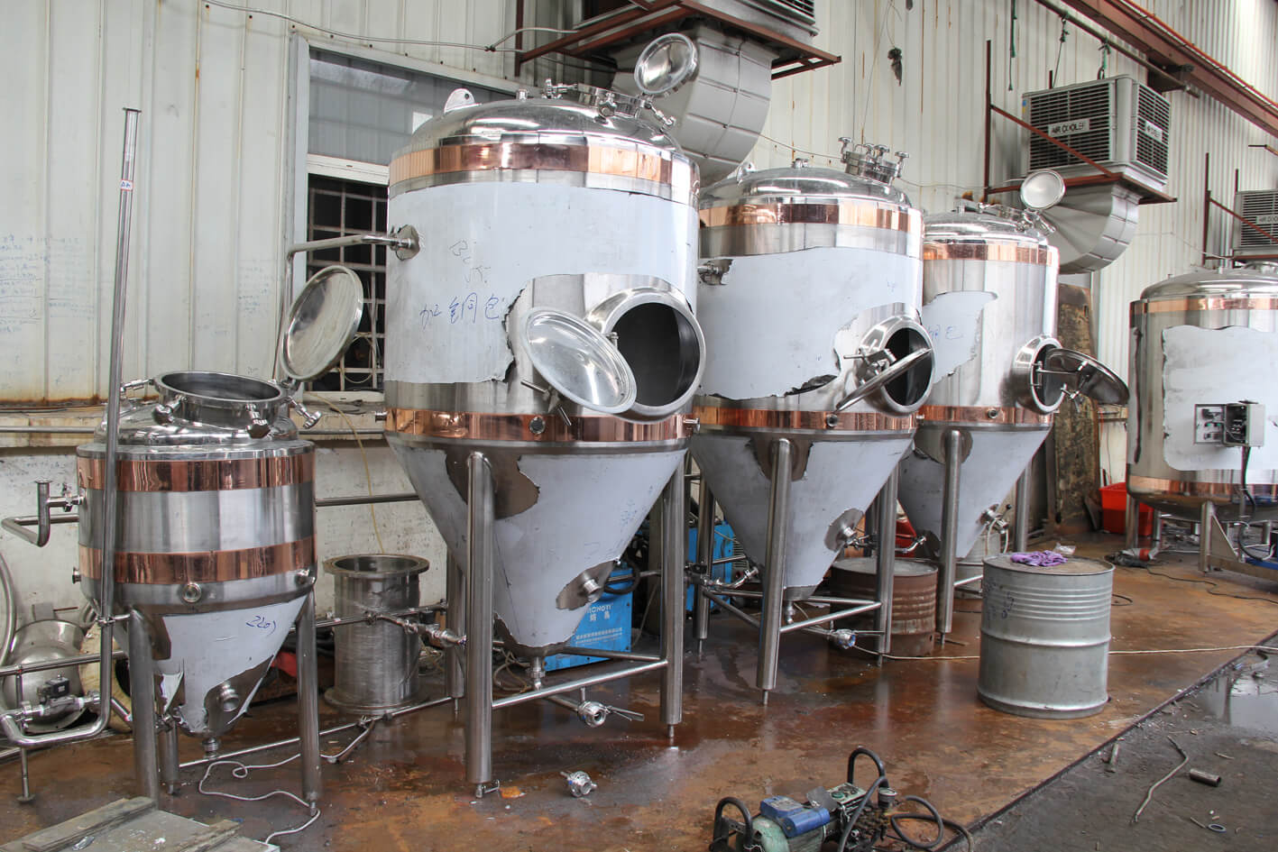 5bbl медное пивоваренное оборудование SS с паровым отоплением